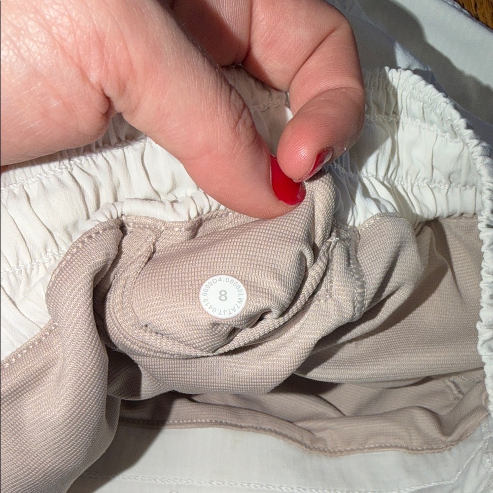 Lululemon Athletica White  Athletic Shorts - Picture 6 of 6